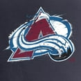 thumbnail image 3 of Women's Navy Colorado Avalanche Splatter Logo V-Neck T-Shirt, 3 of 4