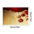 thumbnail image 2 of Eoozwa Christmas Placemats Table Placemats Set of 4 Plastic Seasonal Table Mats Decoration Washable Winter Xmas Holiday Decoration for Home Kitchen Dining Room Gifts,17.72x11.81 in, 2 of 8