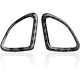 thumbnail image 1 of Kit de pegatinas decorativas para marco de anillo de audio de altavoz lateral de puerta para C7 2014-2019 Interior, negro, 1 of 5