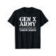 thumbnail image 1 of Pure Cotton T-shirtGen X - Gen Xer - Generation X - Throw Hands - Funny Gen X T-Shirt Casual Shortsleeve Man Menswear, 1 of 6