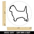 thumbnail image 2 of Cairn Terrier Dog Outline Self-Inking Rubber Stamp Ink Stamper - Yellow Ink - Mini 1/2 Inch, 2 of 7