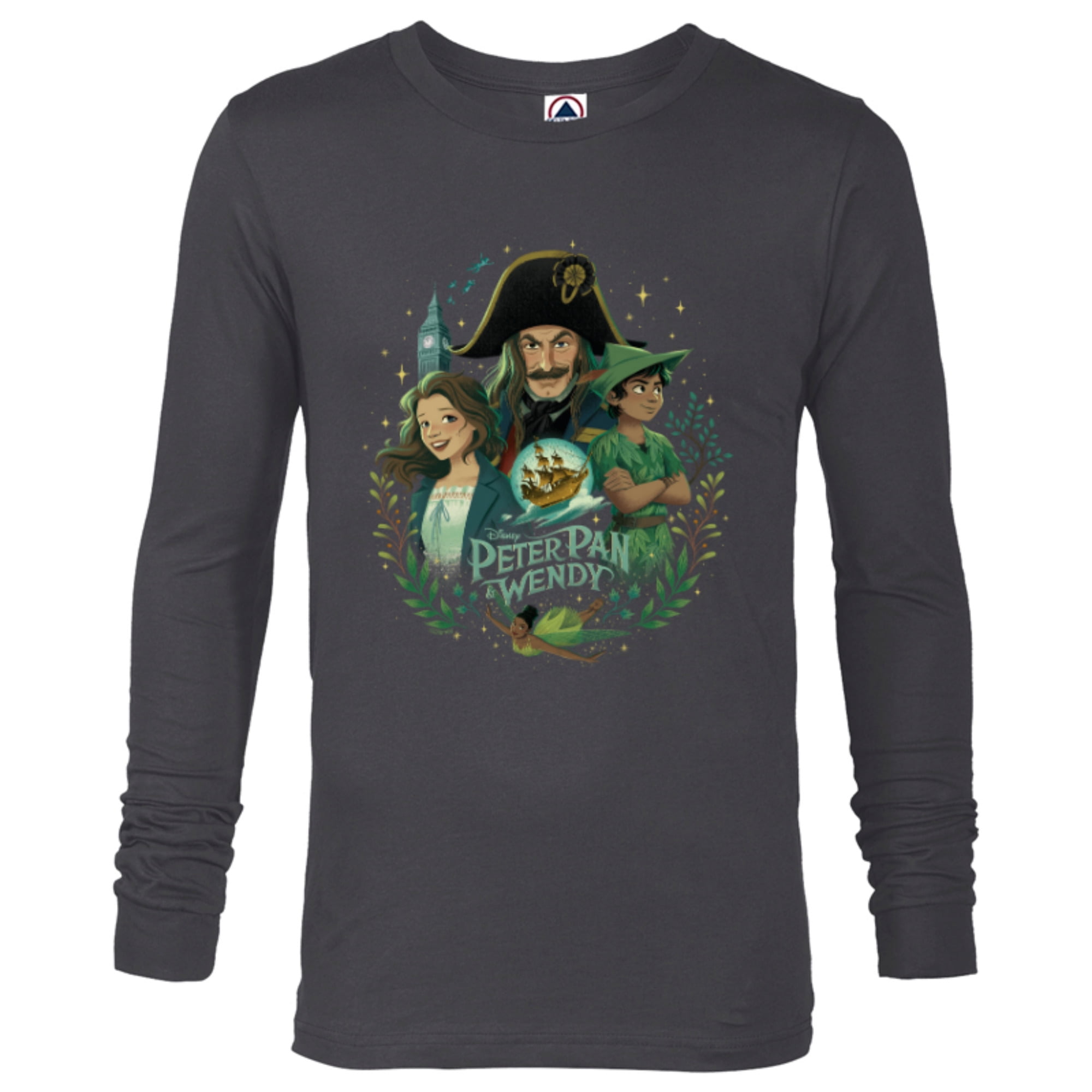 Disney Peter Pan & Wendy Illustrated Characters Disney+ Long Sleeve T