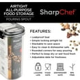 thumbnail image 2 of SharpChef Airtight Food Storage Container with Dispenser & Date Indicator, Easy locking lids, Kitchen Pantry Organization and Storage, BPA-Free - 2 Pack, 2 of 5