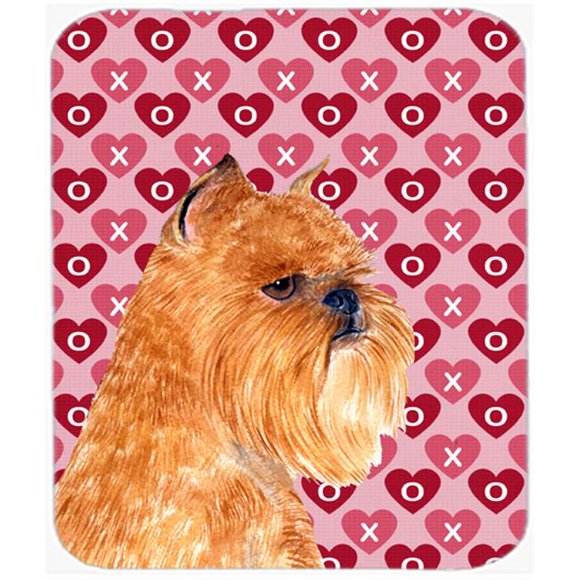 Brussels Griffon Hearts Love And Valentines Day Mouse Pad, Hot Pad Or Trivet