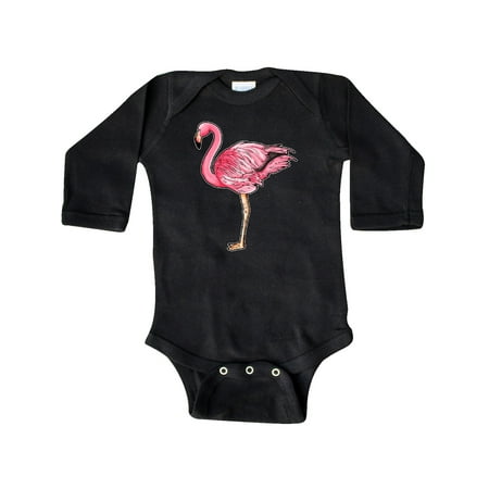 

Inktastic Pink Flamingo Gift Baby Boy or Baby Girl Long Sleeve Bodysuit