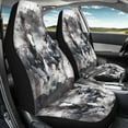 thumbnail image 3 of Yuyamidu Watercolor Horse Car Seat Cover Set for Front Seat Only 2 PCS Auto Seat Accessories Cool Vehicle Bucket Seat Covers, Universal Fit, 3 of 7