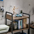 thumbnail image 5 of Symone 6-Shelf Wood Bookshelf, Reclaimed Oak, 5 of 7