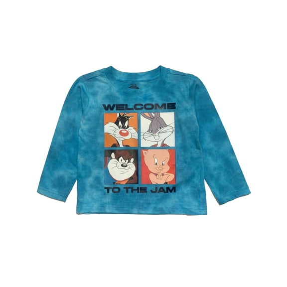 Space Jam Little Boys' "Welcome to the Jam" Long Sleeve T-Shirt, Sizes 4-7