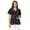 Paw Prints, variant on Binienty Nursing Top with Pockets for Women, Stretchy Comfortable V Neck Scrub Top Breathable, for Nurses Dachshunds