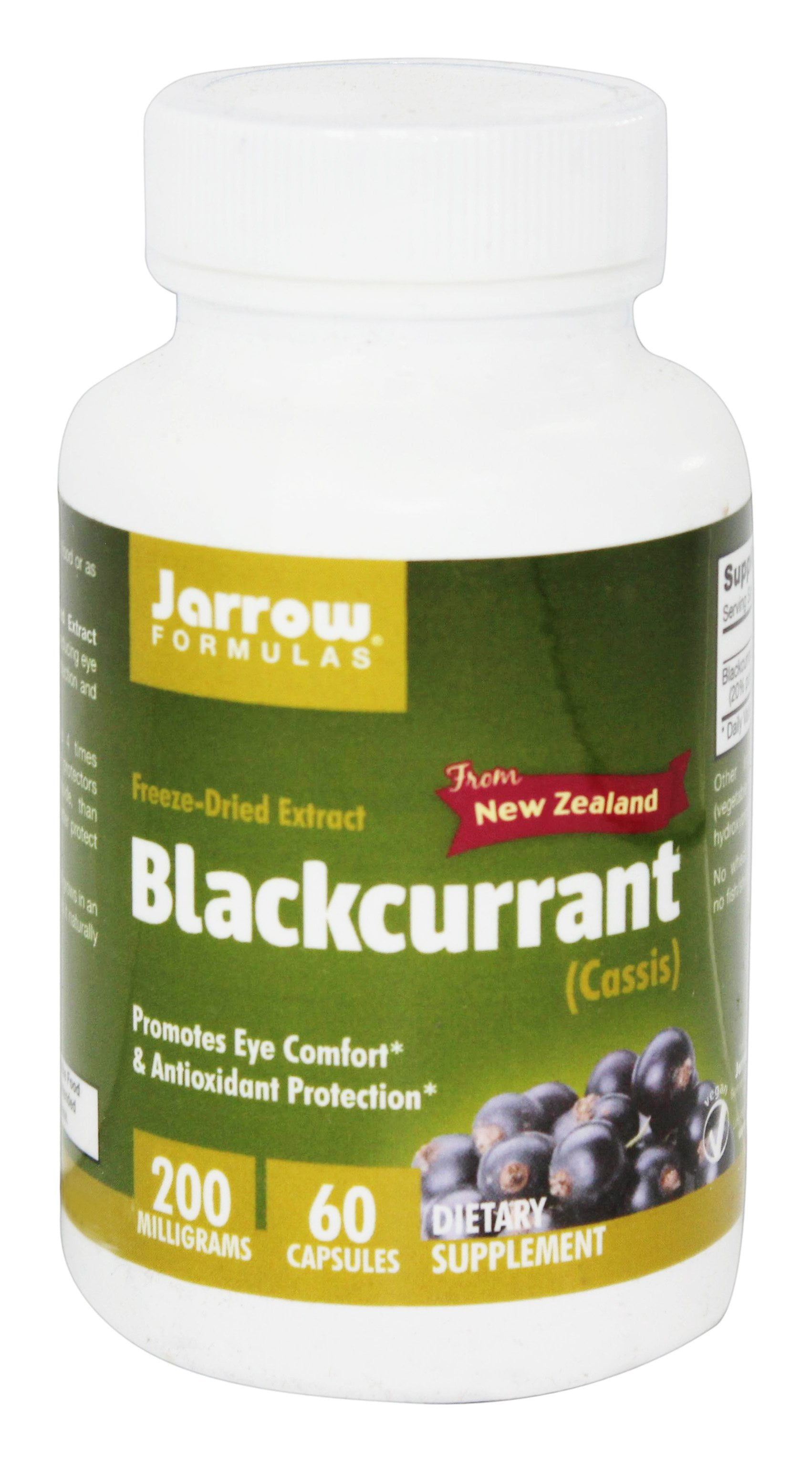 Jarrow Formulas Black Currant FreezeDried Extract, Promotes Eye