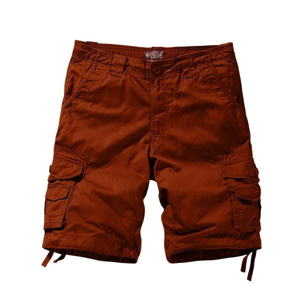 Pantalones cortos cargo para hombre Match Stone Red, talla XL