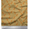 thumbnail image 1 of Soimoi Tissu Poly Georgette à Rayures et Imprimé d'Animaux Girafe 1 Yard 52 Pouces de Large, 1 of 3