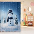 thumbnail image 2 of Manfei Winter Holiday Shower Curtain 72Wx72L,Cartoon Xmas Christmas Tree Bathroom Curtain, 2 of 5