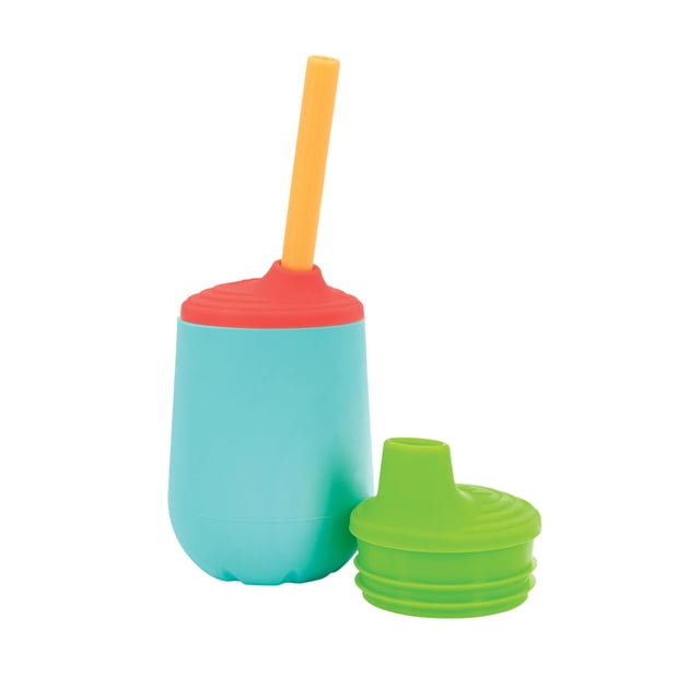 Vaso de silicona Nuby de Training Cup con caño y pajita, 118 ml