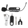 thumbnail image 2 of Micrófono con clip, micrófono Lavalier Mini micrófono inalámbrico para entrevistas UHF Mini micrófono Lavalier Solución innovadora, 2 of 8