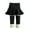 style-02 Black, variant on Baby Girl Leggings Girls School Uniform Pants Leggings with Skirts Stretchy Ruffle Tutu Pant Size 12 18 Months (Pink,12-18 Months)