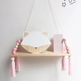 thumbnail image 2 of Grandest Birch Wooden Board Beads Tassels Storage Shelf Children Room Home Wall Hanging Decor Hanging Design Tassels Beads Decor W, 2 of 8