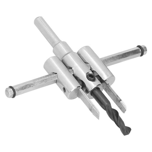 Kit de Sierra Cortadora de Agujeros Circulares Ajustable, Broca de Corte Redondo, Herramientas de Bricolaje para Carpintería para Madera de Paneles de Yeso, Juegos de Sierras