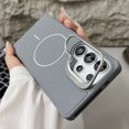 thumbnail image 2 of Kickstand Case for Samsung Galaxy S25 Ultra, Compatible with MagSafe Wireless Charger, Built-in Adjustable Camera Frame Stand, Luxury Matte Magnetic Back Slim Fit Shockproof Phone Cover, Gray, 2 of 8