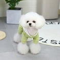 thumbnail image 5 of SPRING PARK Pet Stripes Costume Cotton Doggie Jumpsuit Clothes Onesie Sweater Outfit Puppy Jumper Cat Winter Coat Pajamas for Small Medium Large Dogs and Cats, 5 of 7