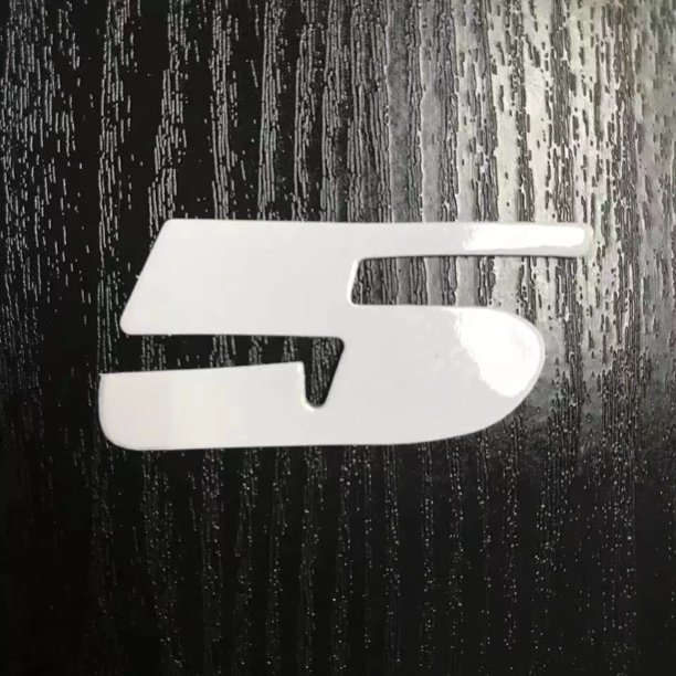 Blanco A-Z 0-9 Pegatina Alta 2,7 Cm Coche Motocicleta Universal Personalidad De La Rueda 3D Inglés Letra Número Neumático