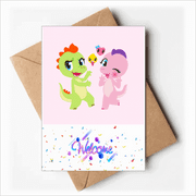 Dinosaur Kingdom Love You Welcome Back Greeting Cards Envelopes Blank