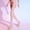 Pink, variant on Snorda Lace Stockings for Women Integrated Thigh High Hosiery Shiny Silky Legwear Elastic Tights for Daily Fashion Wear and Theme Party Looks