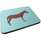 thumbnail image 1 of ""Caroline'S Treasures Posavasos Decorativos Hinny Horse Donkey Blue Check 3,5 Multicolor"", 1 of 1