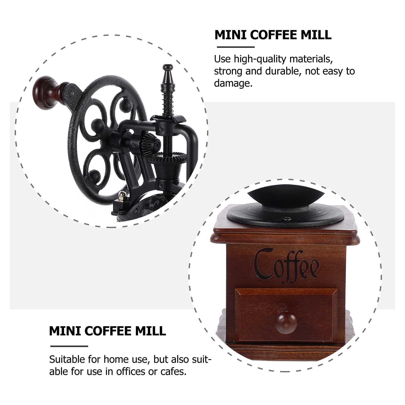 Hand-crank Coffee Grinder Machine Mini Beans Machines Travel