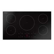 Empava 36 in. Electric Stove Induction Cooktops with 5 Power Boost Heating Elements Smooth Surface Vitro Ceramic Glass in Black