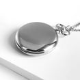 thumbnail image 5 of ZOLOHONI Quartz Pocket Watch with Chain Luminous Uncovered 46mm Silver Men's Womens Fob & Pocket Watches, 5 of 8
