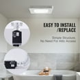 thumbnail image 3 of VEVOR Bathroom Exhaust Fan, 80 CFM High-Efficiency Ventilation, 1.5sones Low Noise Operation All-Copper Motor, Energy-Saving Bathroom Ceiling Fan, No Need For Attic Access, For Various Ceilings, 3 of 9