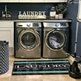 thumbnail image 3 of Laundry Rug, Laundry Room Doormat, Non-Slip Absorbent Floor Carpet Mat for Kitchen Bathroom Entryway, 16X47 Inch, 1 Laundry Mat , Multi-Color, by Cloudqi, 3 of 6