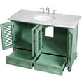 thumbnail image 5 of Elegant Lighting VF30548VM Rhodes 48" Free Standing Single Basin Vanity Set - Vintage Mint, 5 of 16
