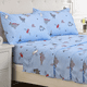 thumbnail image 1 of Juego De Sábanas Nino Matrimonial 4pz Ultrasuave Anti-ácaros Color Azul acero, 1 of 5