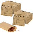 thumbnail image 2 of Fuceury 150 Pieces Seed Saving Envelopes, 4.7x3.1 Inch Sealing Kraft Seed Packets Envelopes for Flower Vegetable Seeds Storage, 2 of 4