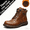 Brown  with fleece, variant on Boots for Men Casual Dress Retro Lace Up Motorcycle Boots