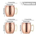 thumbnail image 2 of Copper Mug Copper Plated Stainless Mug 18oz For Chilled Drinks, 2 of 4