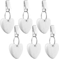thumbnail image 1 of 6 piezas en forma de corazón mantel pesas piedra mantel pesas abrazadera de metal mantel colgante piedra mesa pesas perchas para picnic al aire libre cena familiar decoración de mesa TUNC Sencillez, 1 of 5