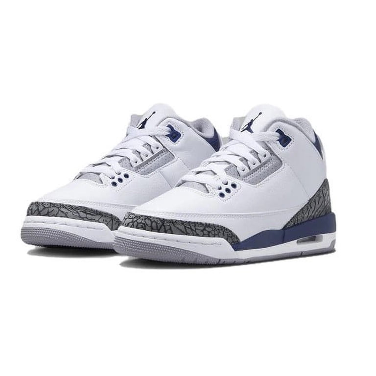 Jordan Athletic Shoes in White and Navy Jordan Air Jordan 1 Low Midnight Navy Mens Lifestyle Shoes  main image 4