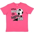thumbnail image 3 of Inktastic Little Brother and Biggest Fan Soccer Player Youth T-Shirt, 3 of 5