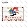 thumbnail image 5 of Cartel de metal con letrero de cerveza, placa de vino, placa vintage, póster de metal de La Chouffe, pegatinas de pared, placa de hojalata decorativa, decoración de bar y pub, 5 of 5
