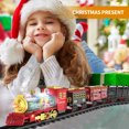 Train Set Electric Train Toys for Boys Girls w/ Smokes, Lights