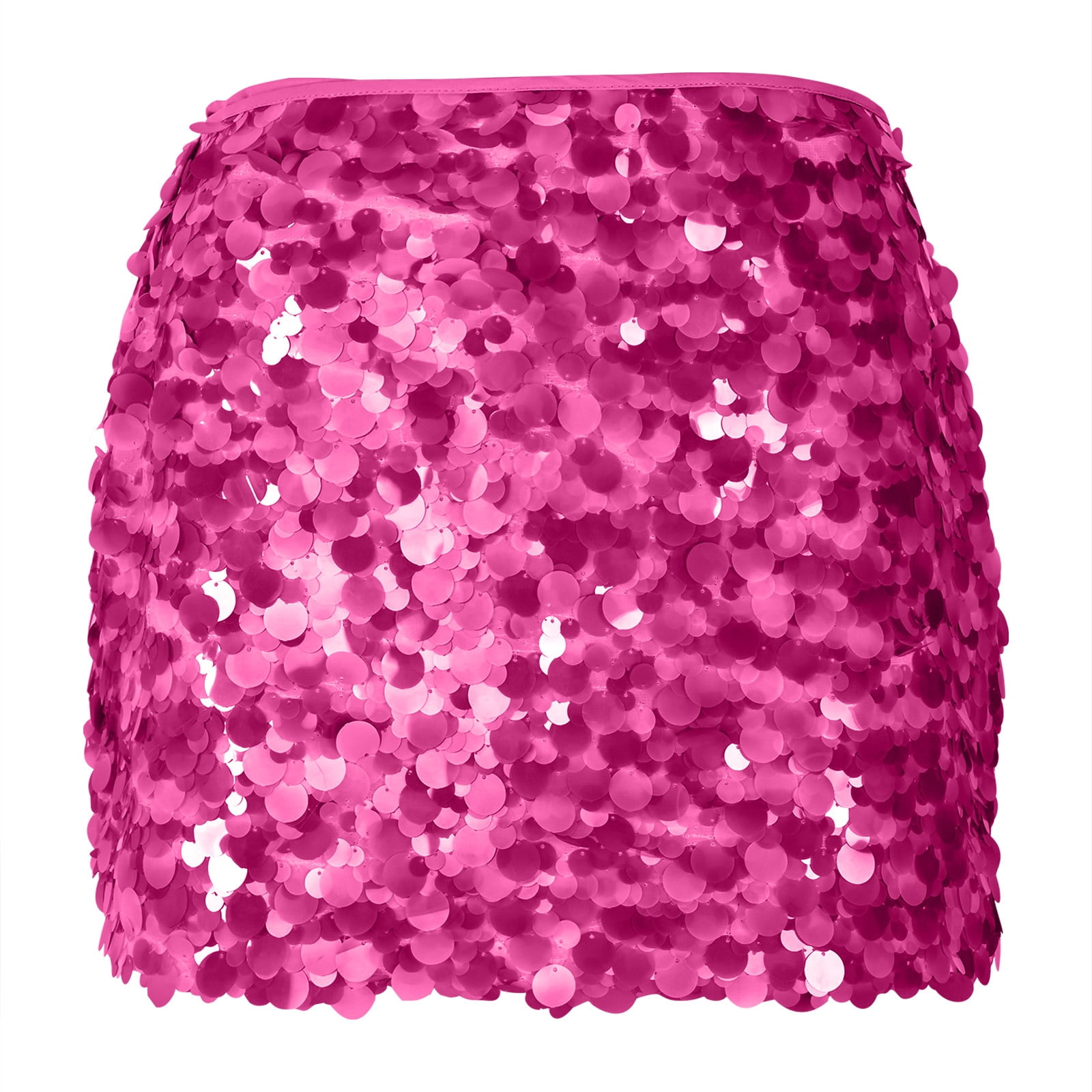 Women's Sequin Sparkly Mini Skirt Low Waist Bodycon Party Club Shorts Micro Glitter Skirts Rave Outfit