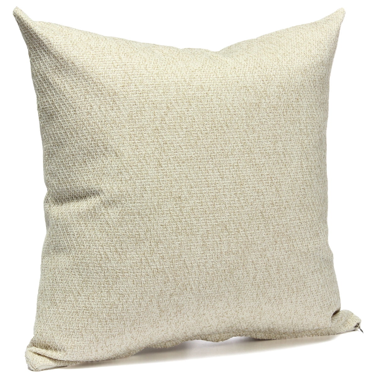 Pure Color Decorative Throw Pillow Cover 17 X17 Linen