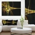 thumbnail image 1 of Large Fractal Artwork Yellow - Abstract Canvas art print, 1 of 3