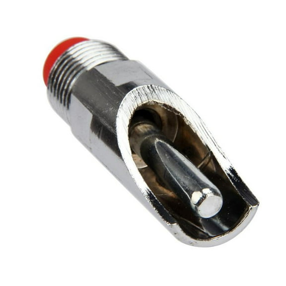 Zmeidao 5Pcs Stainless Steel Automatic Pig Waterer Nipple Fountains Drinker Red Cap for Sows Piglets Drinking Water