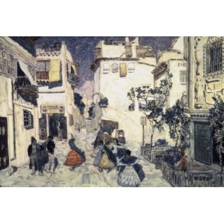 The Street Of Seville Aleksandr Jakovlevic Golovin 1863
