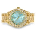thumbnail image 6 of Women's 44mm Solitaire Bezel Watch - Bling-ed Out Adjustable Band - 14k Gold Tone Finish with Ravishing Crystals - Simulated Diamond Watch with Roman Dial, 6 of 6