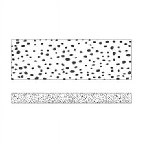 Carson Dellosa Education We Belong Black Dots Straight Borders Per Pack, 36 Feet Per Pack, 6 Packs